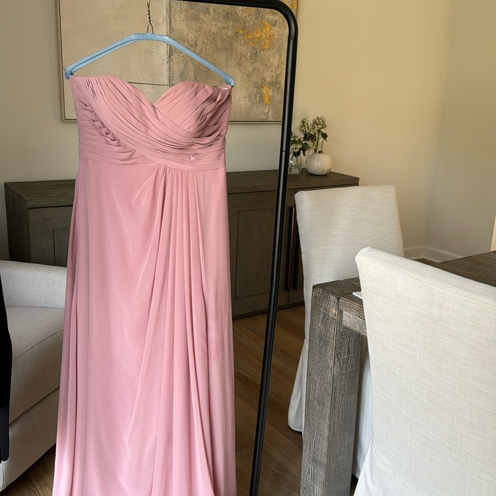 Pale Pink Azazie Dress/Gown Size 8
